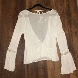 Stella long sleeve white blouse